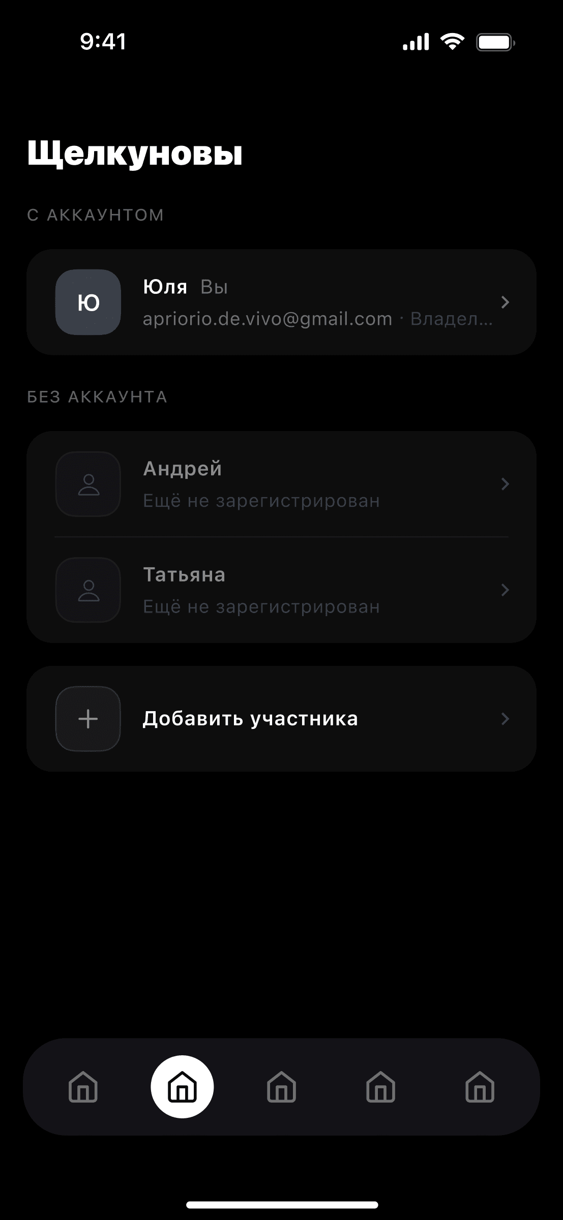 Список семьи